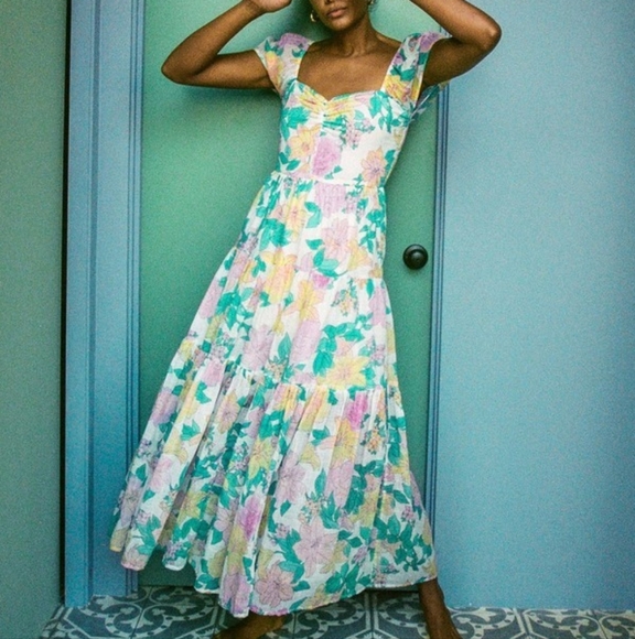 Billabong Sunrise Maxi Dress In The Color Salt Crystal - Picture 1 of 6